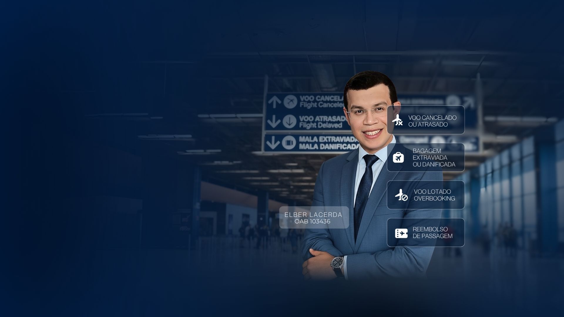 Dr. Elber Lacerda, advogado especialista em direito do passageiro aéreo